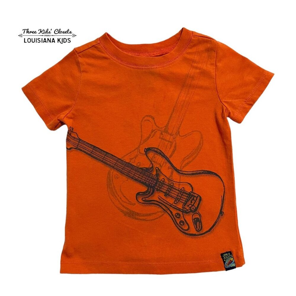 Charlie Rocket 18m Orange Electric Guitar Tee Shirt